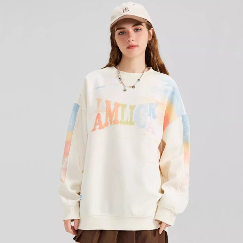 Mkelis Manor Trendy Graffiti Loose Couple Hoodie - Image 2